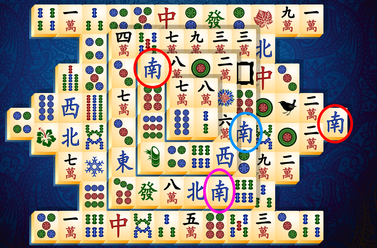 Vodič za pasijans mahjong, 2. korak