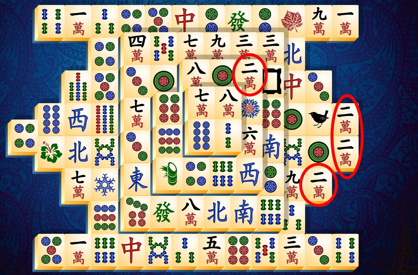 Vodič za pasijans mahjong, 3. korak