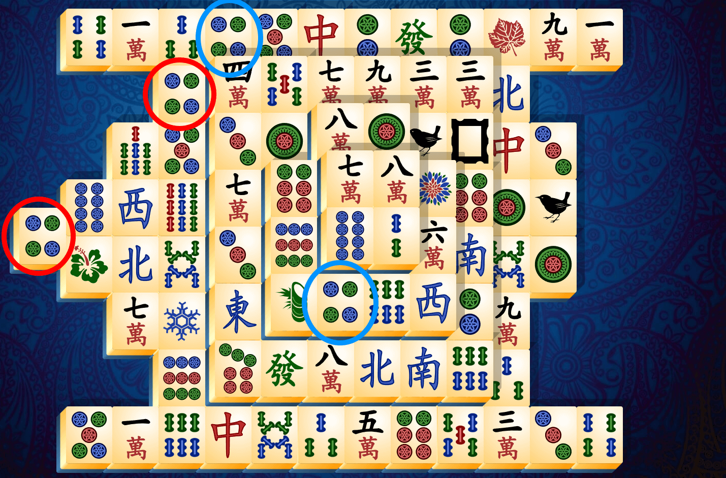 Vodič za pasijans mahjong, 4. korak